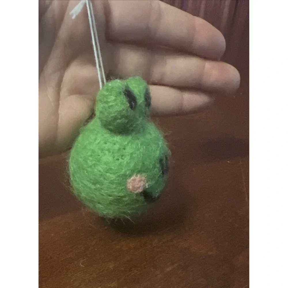 silver tree holiday felt frog‎ ball ornament Christmas Decor Home Or Office